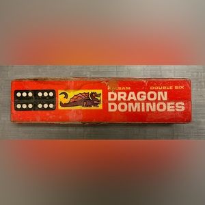 Vintage Wooden Halsam Double Six Dragon
Dominos
